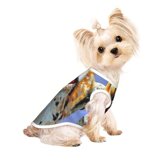 Hunde-Shirt mit wütendem Leopardenmuster für kleine Hunde, weiche und atmungsaktive Katzen- und Hundekleidung, geeignet für kleine Haustiere Hunde-Shirt mit wütendem Leopardenmuster für kleine Hunde, weiche und atmungsaktive Katzen- und Hundekleidung, geeignet für kleine Haustiere von HERTqwop