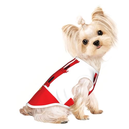 Hundeshirt mit Flagge von Gibraltar für kleine Hunde, weiche und atmungsaktive Katzen- und Hundekleidung, geeignet für kleine Haustiere Hundeshirt mit Flagge von Gibraltar für kleine Hunde, weiche und atmungsaktive Katzen- und Hundekleidung, geeignet für kleine Haustiere von HERTqwop