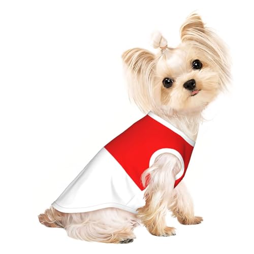 Hundeshirt mit Flagge von Hessen für kleine Hunde, weiche und atmungsaktive Katzen- und Hundekleidung, geeignet für kleine Haustiere von HERTqwop