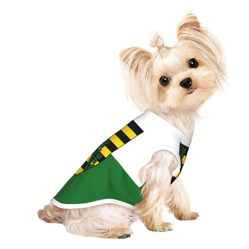 Hundeshirt mit Sachsenflagge für kleine Hunde, weiche und atmungsaktive Katzen- und Hundekleidung, geeignet für kleine Haustiere von HERTqwop