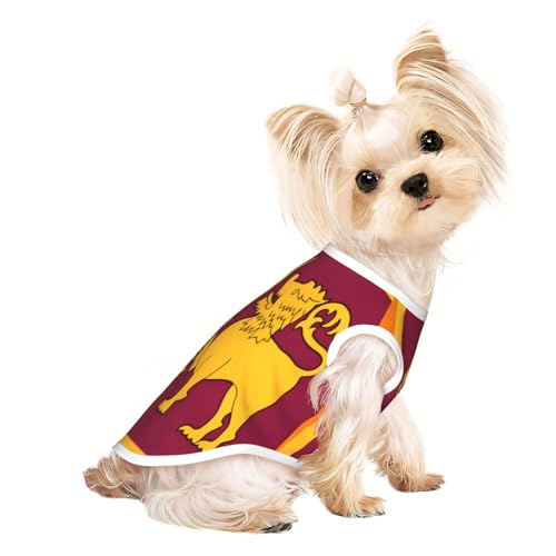 Hundeshirt mit Sri-Lanka-Flagge für kleine Haustiere, weiche und atmungsaktive Katzen- und Hundekleidung, geeignet für kleine Haustiere von HERTqwop