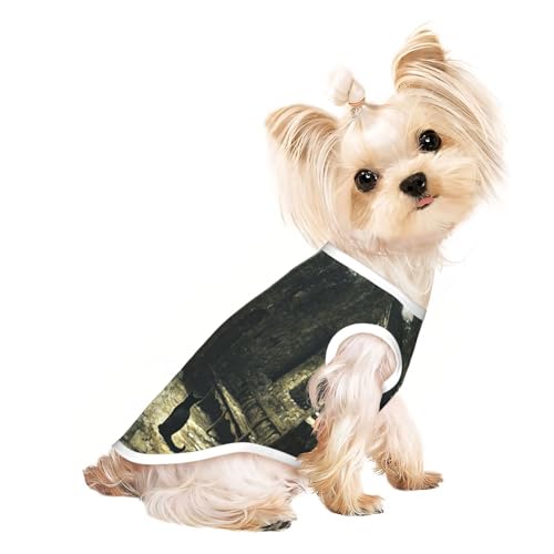 Old Castle Hunde-Shirt für kleine Hunde, weiche und atmungsaktive Katzen- und Hundekleidung, geeignet für kleine Haustiere Old Castle Hunde-Shirt für kleine Hunde, weiche und atmungsaktive Katzen- und Hundekleidung, geeignet für kleine Haustiere von HERTqwop