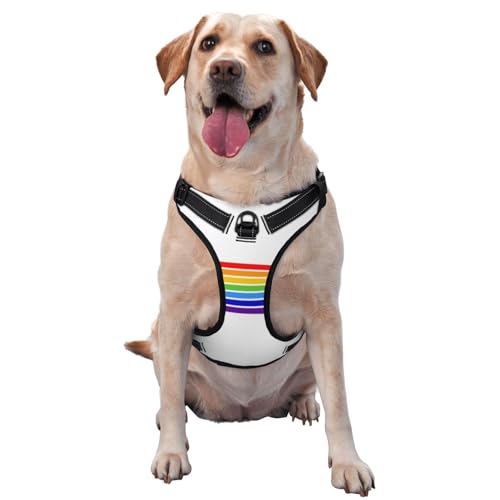 The Jüdische Flagge Hundegeschirr für kleine, mittelgroße und große Hunde, verstellbare atmungsaktive Hundeweste mit Schnellverschluss-Schnallen von HERTqwop