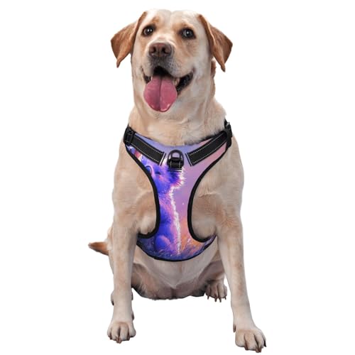 The Koala in Dreams Hundegeschirr für kleine, mittelgroße und große Hunde, verstellbare atmungsaktive Hundeweste mit Schnellverschluss-Schnallen von HERTqwop