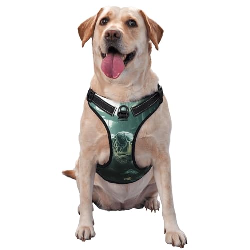 The Tragedy of the Environment Hundegeschirr für kleine, mittelgroße und große Hunde - Verstellbare, atmungsaktive Hundeweste mit Schnellverschluss-Schnallen von HERTqwop