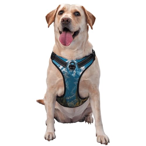 Towering Mountain Peaks Hundegeschirr für kleine, mittelgroße und große Hunde, verstellbare atmungsaktive Hundeweste mit Schnellverschluss-Schnallen Towering Mountain Peaks Hundegeschirr für kleine, mittelgroße und große Hunde, verstellbare atmungsaktive Hundeweste mit Schnellverschluss-Schnallen von HERTqwop