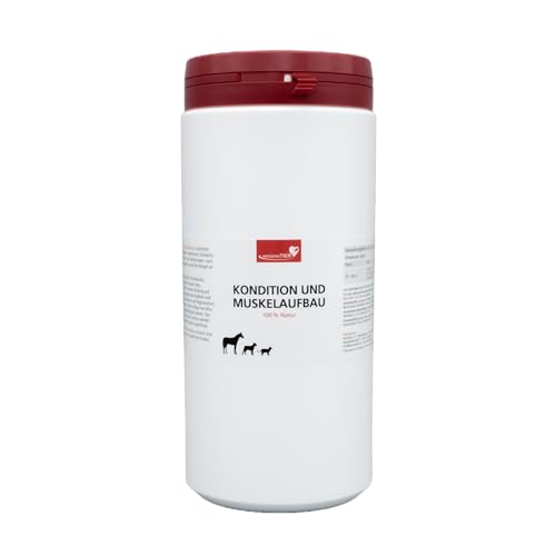 HERZENSTIER Kondition und Muskelaufbau 600g für Hunde, Katzen & Pferde, natürliche Kräutermischung für Muskelaufbau & Ausdauer – geeignet nach Operationen & für Senioren HERZENSTIER Kondition und Muskelaufbau 600g für Hunde, Katzen & Pferde, natürliche Kräutermischung für Muskelaufbau & Ausdauer – geeignet nach Operationen & für Senioren von HERZENSTIER