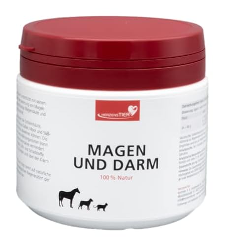 HERZENSTIER Magen und Darm 200g für Hunde, Katzen & Pferde, gegen Sodbrennen, Erbrechen & Verdauungsstörungen- kann gereizte Schleimhäute beruhigen HERZENSTIER Magen und Darm 200g für Hunde, Katzen & Pferde, gegen Sodbrennen, Erbrechen & Verdauungsstörungen- kann gereizte Schleimhäute beruhigen von HERZENSTIER