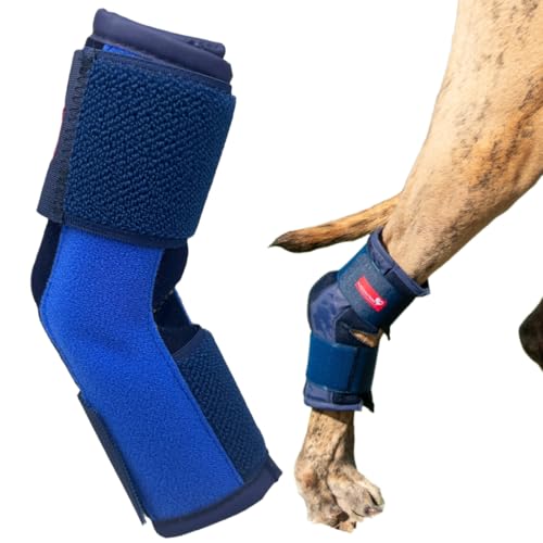 HERZENSTIER Sprunggelenkbandage aus Schaumstoff Gr. XS für Hunde & Katzen, atmungsaktiv mit Schienen zur Sprunggelenks-Unterstützung mit bei Arthrose & Instabilität von HERZENSTIER