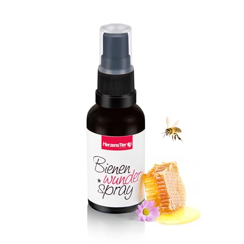 HerzensTier Bienenwunderspray Wundspray für Hund, Katze & Pferd - wirksam bei rissigen Pfoten & Hautproblemen, juckreizlindernd & pflegend - natürliche Wundheilung mit Propolis & Honig, 30 ml HerzensTier Bienenwunderspray Wundspray für Hund, Katze & Pferd - wirksam bei rissigen Pfoten & Hautproblemen, juckreizlindernd & pflegend - natürliche Wundheilung mit Propolis & Honig, 30 ml von HERZENSTIER