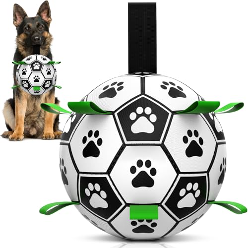 HETOO Hundeball Hundespielzeug Ball mit Griff für Hund Interaktives Schleppen von Krieg Wasser Hundebälle Spielzeug Geburtstagsgeschenk für Große/Extra Große Hunde (9 Zoll) HETOO Hundeball Hundespielzeug Ball mit Griff für Hund Interaktives Schleppen von Krieg Wasser Hundebälle Spielzeug Geburtstagsgeschenk für Große/Extra Große Hunde (9 Zoll) von HETOO