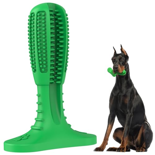 HETOO Hundespielzeug für Aggressives Kauen, Kauspielzeug für Hund Welpen, Zähne Reinigung Hunde Spielzeug Für Mittelgroße Hunde, Langlebig Zähne Schleifstange Gummi Dog Toys (Groß) von HETOO