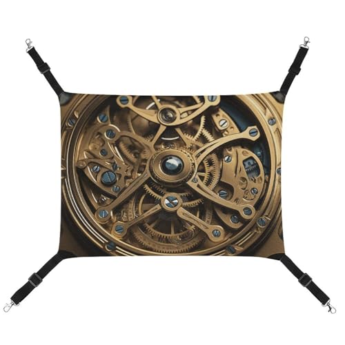 HETVBNS Coole Steampunk Gears Haustierhängematte für Katzen & Hunde, weiche atmungsaktive Canvas-Hängematte mit verstellbaren Riemen, bequemes und langlebiges Hängebett für kleine bis mittelgroße HETVBNS Coole Steampunk Gears Haustierhängematte für Katzen & Hunde, weiche atmungsaktive Canvas-Hängematte mit verstellbaren Riemen, bequemes und langlebiges Hängebett für kleine bis mittelgroße von HETVBNS