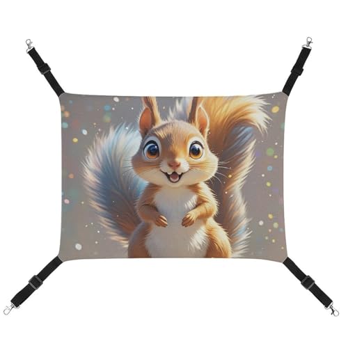 HETVBNS Eichhörnchen-Haustier-Hängematte für Katzen und Hunde, weiche atmungsaktive Canvas-Hängematte mit verstellbaren Trägern, bequemes und langlebiges Hängebett für kleine bis mittelgroße Haustiere HETVBNS Eichhörnchen-Haustier-Hängematte für Katzen und Hunde, weiche atmungsaktive Canvas-Hängematte mit verstellbaren Trägern, bequemes und langlebiges Hängebett für kleine bis mittelgroße Haustiere von HETVBNS
