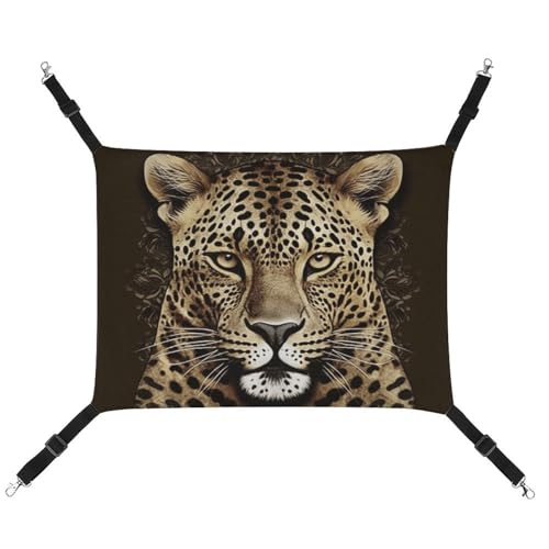 HETVBNS Gemusterte Leopardenkopf-Haustier-Hängematte für Katzen und Hunde, weiche atmungsaktive Canvas-Hängematte mit verstellbaren Trägern, bequemes und langlebiges Hängebett für kleine bis HETVBNS Gemusterte Leopardenkopf-Haustier-Hängematte für Katzen und Hunde, weiche atmungsaktive Canvas-Hängematte mit verstellbaren Trägern, bequemes und langlebiges Hängebett für kleine bis von HETVBNS