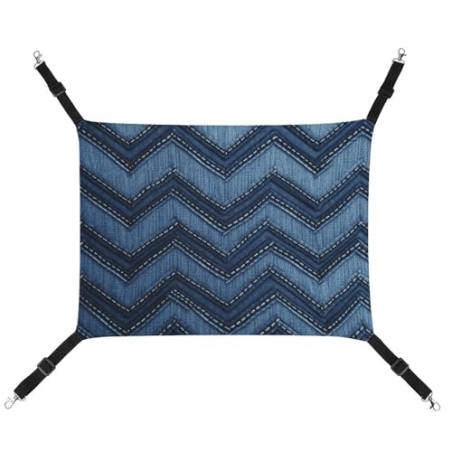 HETVBNS Gradient Blue Denim Haustierhängematte für Katzen & Hunde, weiche atmungsaktive Canvas-Hängematte mit verstellbaren Trägern, bequemes und langlebiges Hängebett für kleine bis mittelgroße HETVBNS Gradient Blue Denim Haustierhängematte für Katzen & Hunde, weiche atmungsaktive Canvas-Hängematte mit verstellbaren Trägern, bequemes und langlebiges Hängebett für kleine bis mittelgroße von HETVBNS