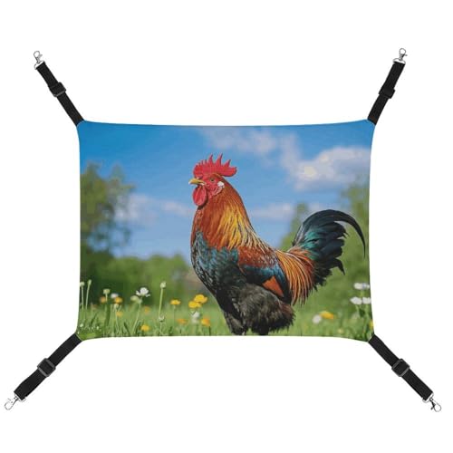 HETVBNS Hahn-Haustier-Hängematte für Katzen und Hunde, weiche atmungsaktive Canvas-Hängematte mit verstellbaren Riemen, bequemes und langlebiges Hängebett für kleine bis mittelgroße Haustiere HETVBNS Hahn-Haustier-Hängematte für Katzen und Hunde, weiche atmungsaktive Canvas-Hängematte mit verstellbaren Riemen, bequemes und langlebiges Hängebett für kleine bis mittelgroße Haustiere von HETVBNS