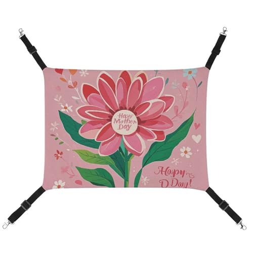 HETVBNS Happy Mother Day Haustierhängematte für Katzen & Hunde, weiche atmungsaktive Canvas-Hängematte mit verstellbaren Riemen, bequemes und langlebiges Hängebett für kleine bis mittelgroße Haustiere HETVBNS Happy Mother Day Haustierhängematte für Katzen & Hunde, weiche atmungsaktive Canvas-Hängematte mit verstellbaren Riemen, bequemes und langlebiges Hängebett für kleine bis mittelgroße Haustiere von HETVBNS