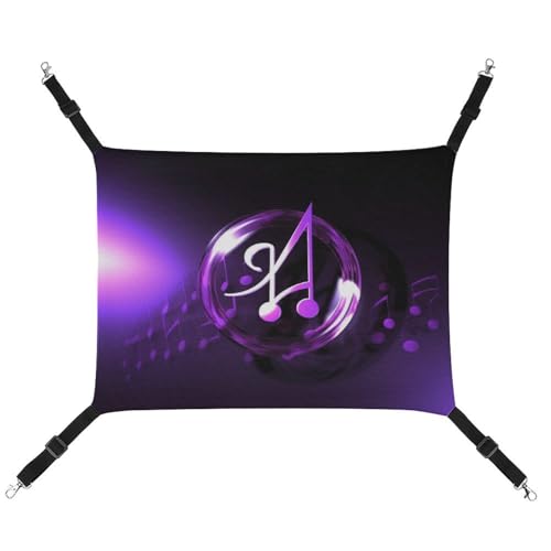 HETVBNS Lila Musik-Symbol Haustier-Hängematte für Katzen & Hunde, weiche atmungsaktive Canvas-Hängematte mit verstellbaren Trägern, bequemes und langlebiges Hängebett für kleine bis mittelgroße HETVBNS Lila Musik-Symbol Haustier-Hängematte für Katzen & Hunde, weiche atmungsaktive Canvas-Hängematte mit verstellbaren Trägern, bequemes und langlebiges Hängebett für kleine bis mittelgroße von HETVBNS