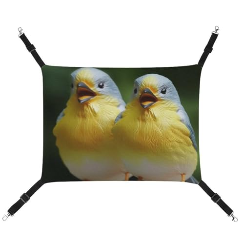 HETVBNS Lustige Vogel-Haustier-Hängematte für Katzen und Hunde, weiche atmungsaktive Canvas-Hängematte mit verstellbaren Riemen, bequemes und langlebiges Hängebett für kleine bis mittelgroße Haustiere HETVBNS Lustige Vogel-Haustier-Hängematte für Katzen und Hunde, weiche atmungsaktive Canvas-Hängematte mit verstellbaren Riemen, bequemes und langlebiges Hängebett für kleine bis mittelgroße Haustiere von HETVBNS