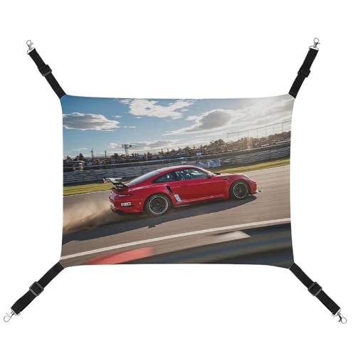 HETVBNS Rapid Sports Auto Haustierhängematte für Katzen & Hunde, weiche atmungsaktive Canvas-Hängematte mit verstellbaren Riemen, bequemes und langlebiges Hängebett für kleine bis mittelgroße HETVBNS Rapid Sports Auto Haustierhängematte für Katzen & Hunde, weiche atmungsaktive Canvas-Hängematte mit verstellbaren Riemen, bequemes und langlebiges Hängebett für kleine bis mittelgroße von HETVBNS