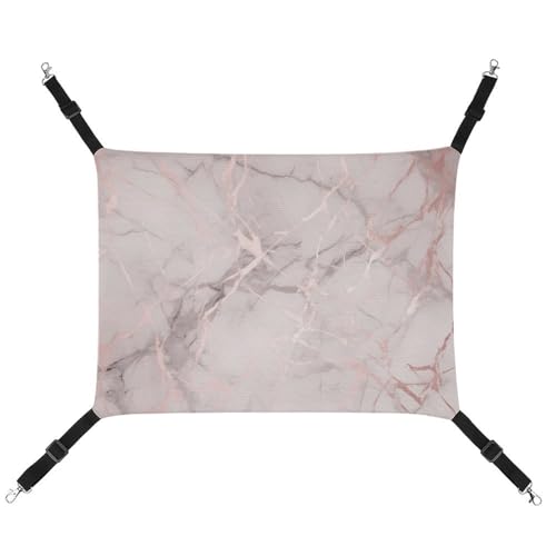 HETVBNS Rose Marble Haustierhängematte für Katzen & Hunde, weiche atmungsaktive Canvas-Hängematte mit verstellbaren Riemen, bequemes und langlebiges Hängebett für kleine bis mittelgroße Haustiere HETVBNS Rose Marble Haustierhängematte für Katzen & Hunde, weiche atmungsaktive Canvas-Hängematte mit verstellbaren Riemen, bequemes und langlebiges Hängebett für kleine bis mittelgroße Haustiere von HETVBNS