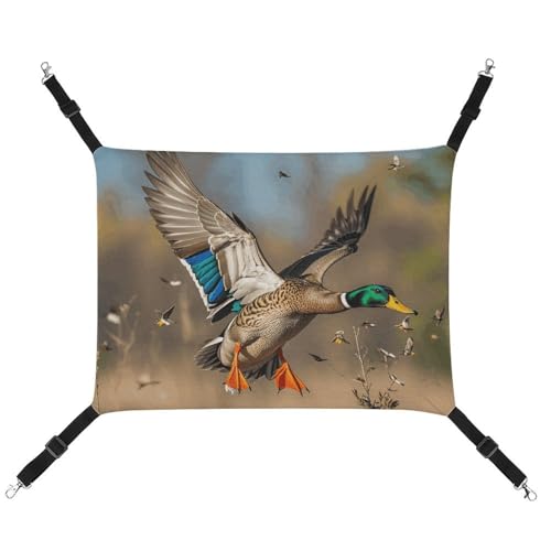 HETVBNS Wild Ducks and Tree Haustier-Hängematte für Katzen & Hunde, weiche atmungsaktive Canvas-Hängematte mit verstellbaren Riemen, bequemes und langlebiges Hängebett für kleine bis mittelgroße HETVBNS Wild Ducks and Tree Haustier-Hängematte für Katzen & Hunde, weiche atmungsaktive Canvas-Hängematte mit verstellbaren Riemen, bequemes und langlebiges Hängebett für kleine bis mittelgroße von HETVBNS