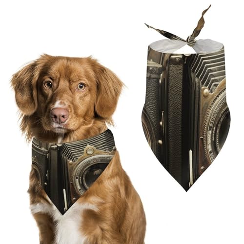 Halstücher für Hunde mit alter Kamera, dreieckig, waschbar, für Katzen und Hunde Halstücher für Hunde mit alter Kamera, dreieckig, waschbar, für Katzen und Hunde von HETVBNS