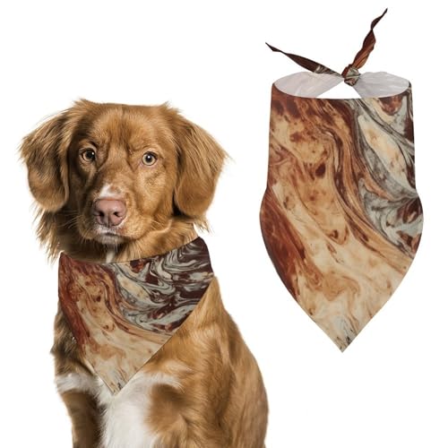 Hundehalstücher für Katzen und Hunde, Marmor-Gemischt, Braun Hundehalstücher für Katzen und Hunde, Marmor-Gemischt, Braun von HETVBNS
