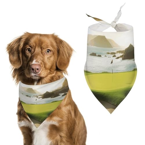 Hundehalstücher für den Strand, Golfplatz, zum Füttern und Pflegen, dreieckig, waschbar, Haustier-Schal für Katzen und Hunde Hundehalstücher für den Strand, Golfplatz, zum Füttern und Pflegen, dreieckig, waschbar, Haustier-Schal für Katzen und Hunde von HETVBNS