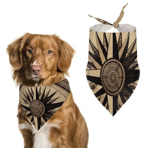 Hundehalstücher mit Kompass-Windkarte zum Füttern und Pflegen, dreieckige Haustier-Lätzchen, waschbar, Haustier-Schal für Katzen und Hunde Hundehalstücher mit Kompass-Windkarte zum Füttern und Pflegen, dreieckige Haustier-Lätzchen, waschbar, Haustier-Schal für Katzen und Hunde von HETVBNS