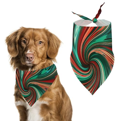 Hundehalstücher mit psychedelischem Wirbelmuster, für die Fütterung, Fellpflege, dreieckig, waschbar, Haustier-Schal für Katzen und Hunde Hundehalstücher mit psychedelischem Wirbelmuster, für die Fütterung, Fellpflege, dreieckig, waschbar, Haustier-Schal für Katzen und Hunde von HETVBNS