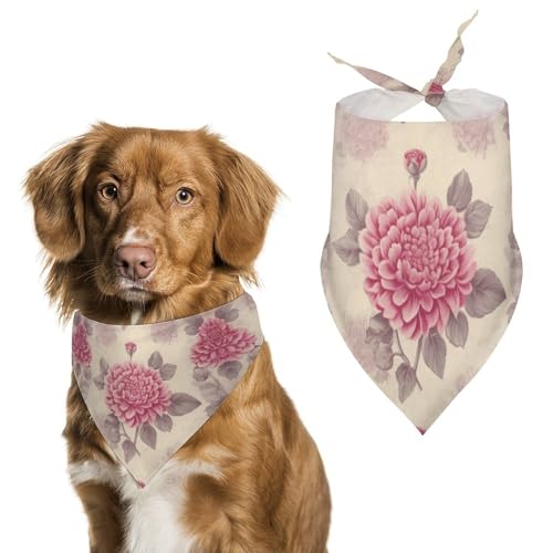 Schöne Vintage-Hundehalstücher mit Blumenmotiv zum Füttern und Pflegen, dreieckiges Haustier-Lätzchen, waschbar, Haustier-Schal für Katzen und Hunde Schöne Vintage-Hundehalstücher mit Blumenmotiv zum Füttern und Pflegen, dreieckiges Haustier-Lätzchen, waschbar, Haustier-Schal für Katzen und Hunde von HETVBNS