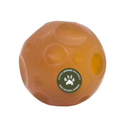 Hevea Vielseitiges Hunde-Aktivierungs- & Holspielzeug - Dänisch Design | Leckereiloch | Perfekt für empfindliches Zahnfleisch | Hochwertiger Naturkautschuk | Umweltfreundlich (Natürlich) von Hevea