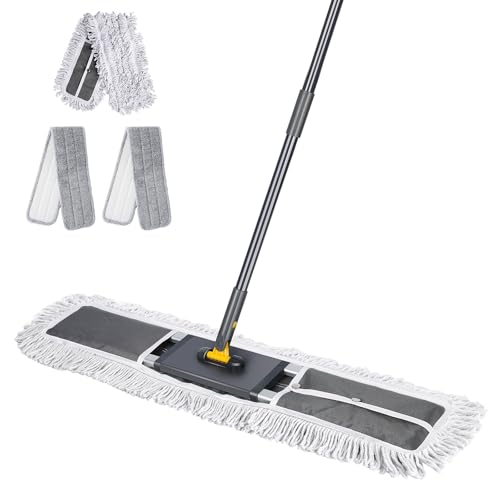 Thihome Bodenwischer, 90cm Breit Wischmopp, Professionelle Bodenwischer Set mit 2 Mikrofaser Pads und 1 Baumwolle Pad, Großer Wischer Boden for Hardwood, Marble,Tile Floor Mopping Thihome Bodenwischer, 90cm Breit Wischmopp, Professionelle Bodenwischer Set mit 2 Mikrofaser Pads und 1 Baumwolle Pad, Großer Wischer Boden for Hardwood, Marble,Tile Floor Mopping von HEVOL