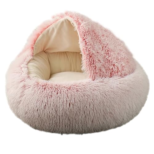 Hundebett, Weiches Katzenhöhlenbett Für Guten Halt, Bequemes Haustierhöhlenbett Mit Abnehmbarem Kissen, Waschbares Hundebett (Color : A, Size : 40cm) von HEXEH