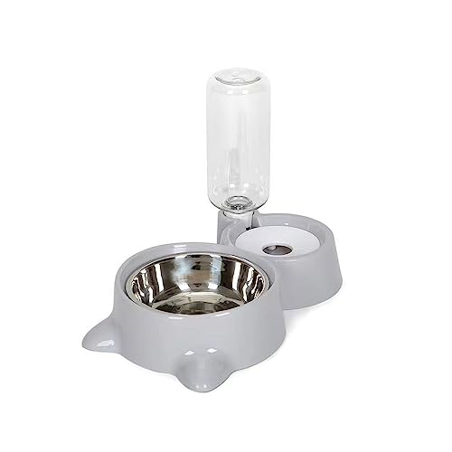 Katzen- Und Hundenäpfe 2 In 1, Haustiernäpfe for Katzen Und Hunde, Doppelnäpfe, Futternäpfe Aus Edelstahl for Katzen Und Hunde, Futternäpfe Und Wasserspender (Color : B) von HEXEH