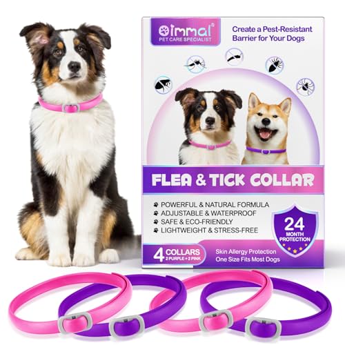 Zeckenhalsband für Hunde 4 Stück, Zecken-Flohschutz Halsband für Hunde, Verstellbar Flohhalsband für Hunde 60 cm, 24 Monate wirksamer Schutz gegen Zecken Und Flöhen | Wasserfest Zeckenhalsband für Hunde 4 Stück, Zecken-Flohschutz Halsband für Hunde, Verstellbar Flohhalsband für Hunde 60 cm, 24 Monate wirksamer Schutz gegen Zecken Und Flöhen | Wasserfest von HEXIN