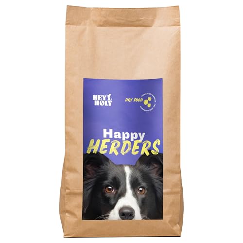 HEY HOLY – Happy Herders Trockenfutter – Premium Trockenfutter für ausgewachsene Hunde mit 40% Huhn – 1er Pack (7kg) – Getreidefrei, nur EIN tierisches Protein, besonders gut verträglich von HEY HOLY