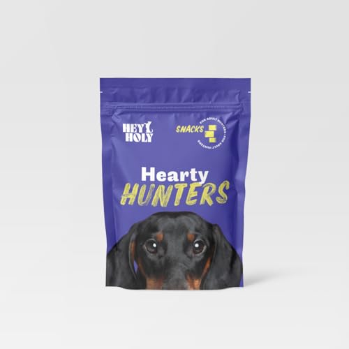 HEY HOLY – Hearty Hunters Snacks – High-Meat Premium Leckerli für Hunde mit 97% Rind – 4er Pack (4x150g) – Getreidefrei von HEY HOLY