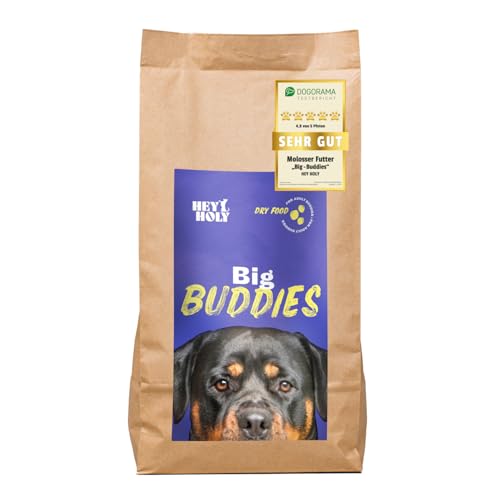 HEY HOLY Premium Trockenfutter für Molosser 100% getreidefrei | 7kg hypoallergenes Hundefutter für ausgewachsene Molosser mit Rind | Hochverträglich aus natürlichen Zutaten von HEY HOLY