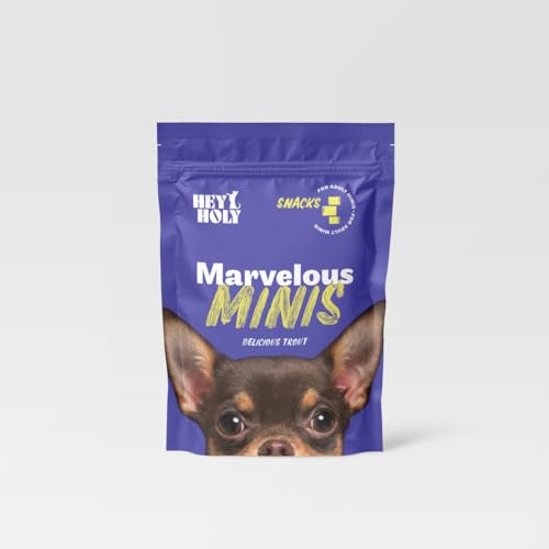 HEY HOLY – Marvelous Minis Snacks – High-Meat Premium Leckerli für Hunde mit 80% Forelle – 4er Pack (4x150g) – Getreidefrei von HEY HOLY