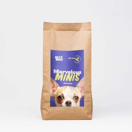 HEY HOLY – Marvelous Minis Softfutter für ausgewachsene Hunde mit Huhn – 1er Pack (2.5 kg) – Getreidefrei, nur EIN tierisches Protein, besonders gut verträglich von HEY HOLY