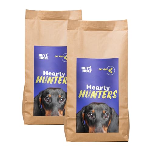 HEY HOLY Premium Trockenfutter für Kleine Jadghunde 100% getreidefrei | 14kg hypoallergenes Hundefutter für ausgewachsene, kleine Jadghunde mit Rind | Hochverträglich aus natürlichen Zutaten von HEY HOLY