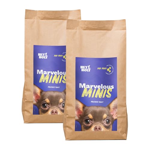 HEY HOLY Premium Trockenfutter für Minis 100% getreidefrei | 14kg hypoallergenes Hundefutter für ausgewachsene Minis mit Forelle | Hochverträglich aus natürlichen Zutaten HEY HOLY Premium Trockenfutter für Minis 100% getreidefrei | 14kg hypoallergenes Hundefutter für ausgewachsene Minis mit Forelle | Hochverträglich aus natürlichen Zutaten von HEY HOLY