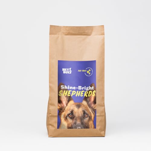 HEY HOLY – Shine-Bright-Shepherds Trockenfutter für ausgewachsene Hunde mit 40% Ente– 1er Pack (7kg) – Getreidefrei, nur EIN tierisches Protein, besonders gut verträglich von HEY HOLY