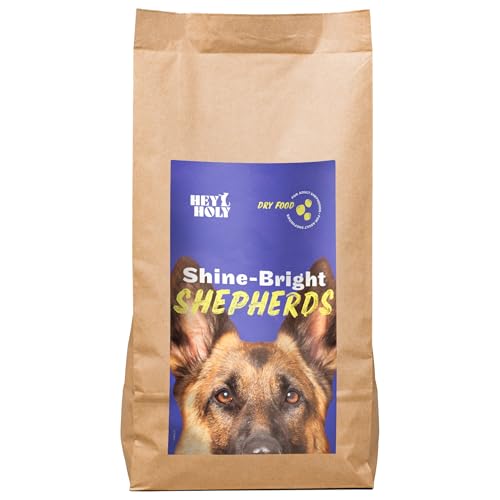 HEY HOLY Premium Trockenfutter für Schäferhunde 100% getreidefrei | 7kg Hundefutter für ausgewachsene Schäferhunde mit Ente | Hochverträglich aus natürlichen Zutaten von HEY HOLY