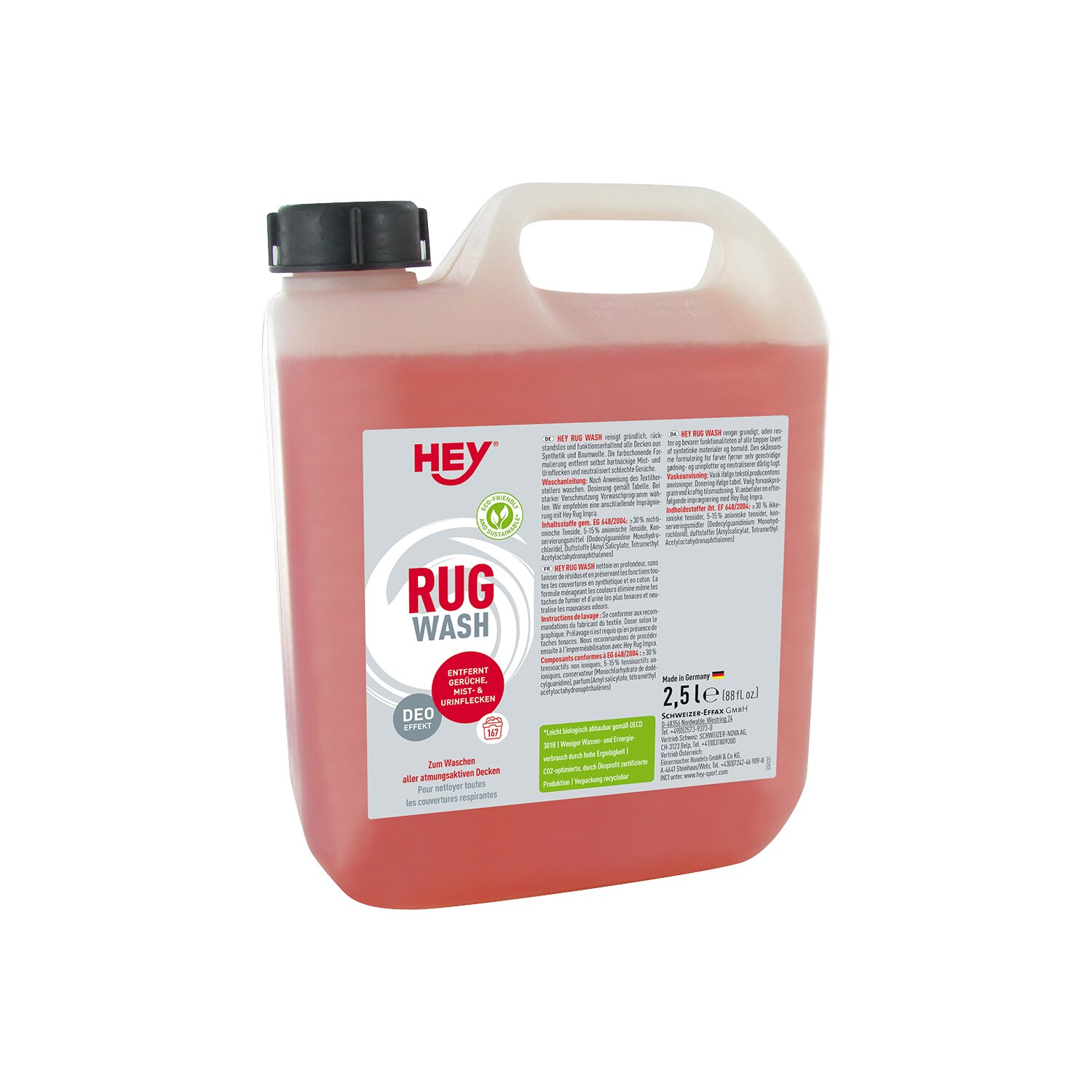 Hey Sport Waschmittel Rug-Wash 2,5L Spezialwaschmittel für Decken Hey Sport Waschmittel Rug-Wash 2,5L Spezialwaschmittel für Decken von HEY