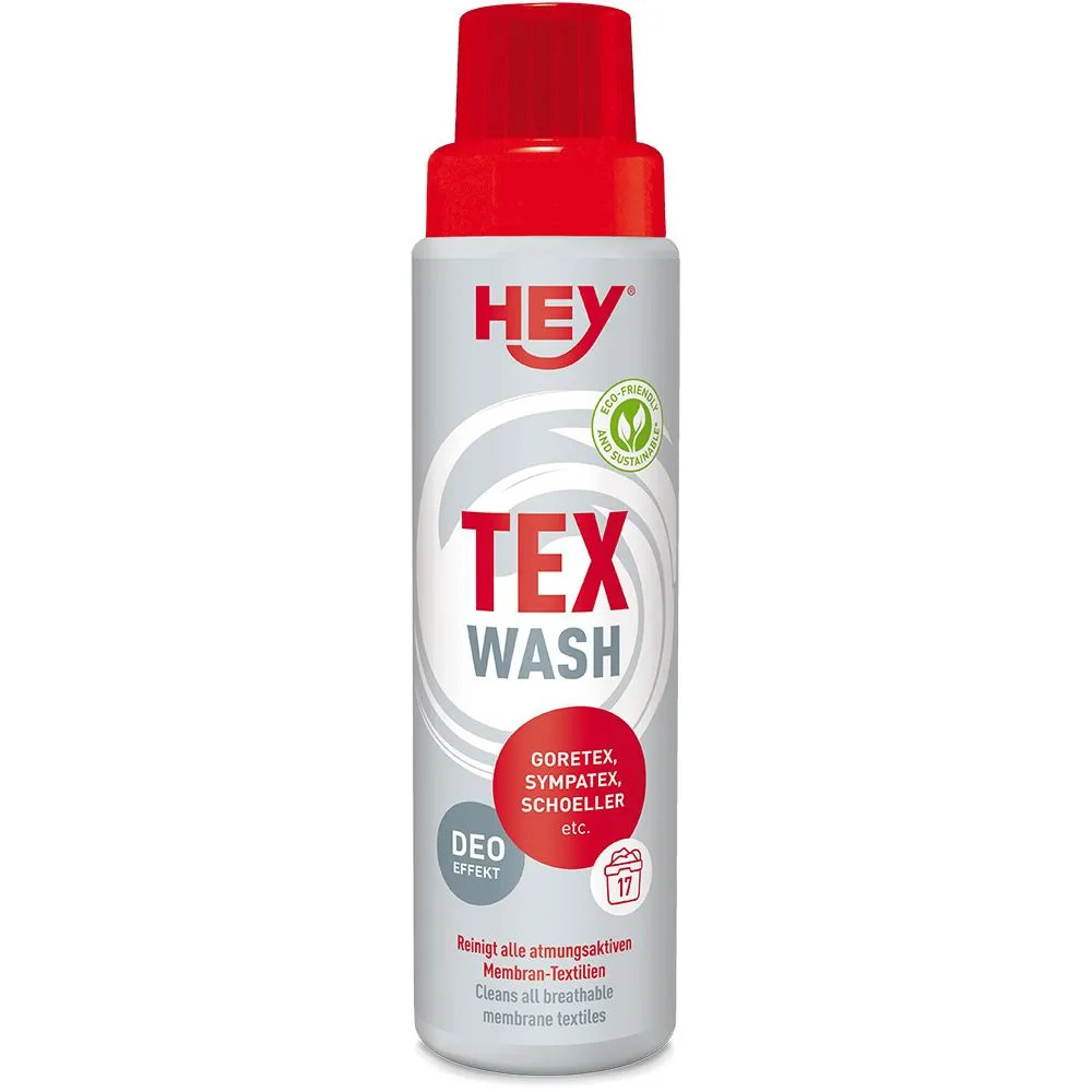 Hey Tex Wash 250 ml Spezialwaschmittel-Konzentrat für Funktions- und Membranbekleidung Hey Tex Wash 250 ml Spezialwaschmittel-Konzentrat für Funktions- und Membranbekleidung von HEY