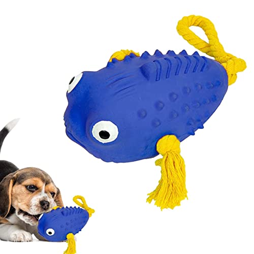 HEYCE Beißspielzeug für Hunde | Quietschendes Kauspielzeug für Hunde,Clownfish Shape Tough Welpenzahnreinigungsspielzeug für saubere Zähne Bac zähne von HEYCE